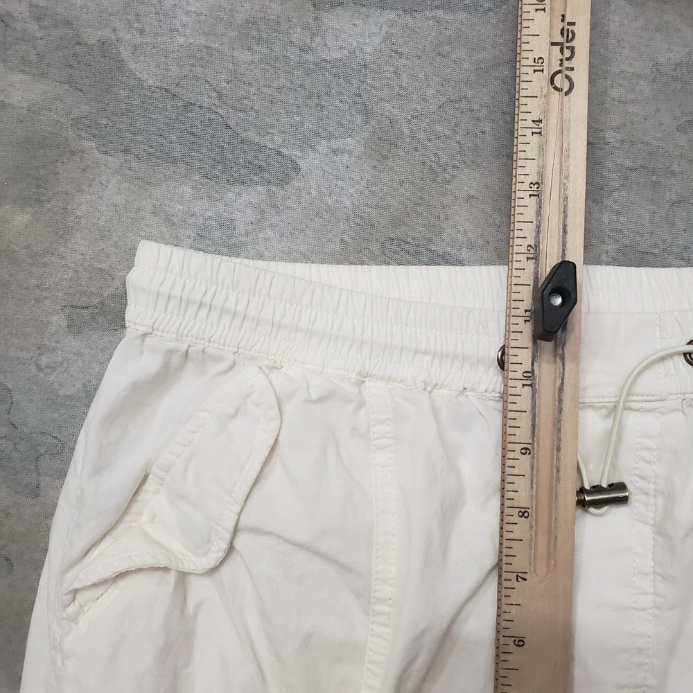 Lucky Brand Cargo Pants Women Small White Wide Leg